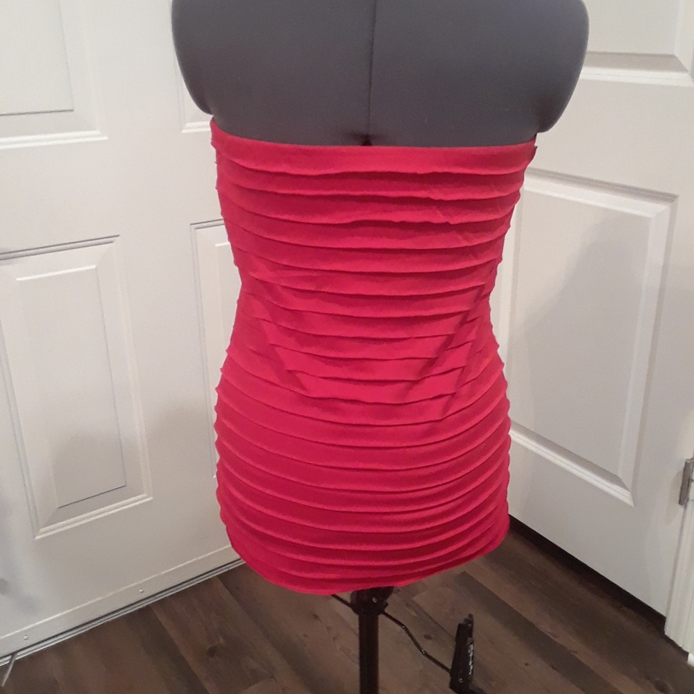 The Limited Red Ruffled Tube Top‎ - Picture 4 of 5